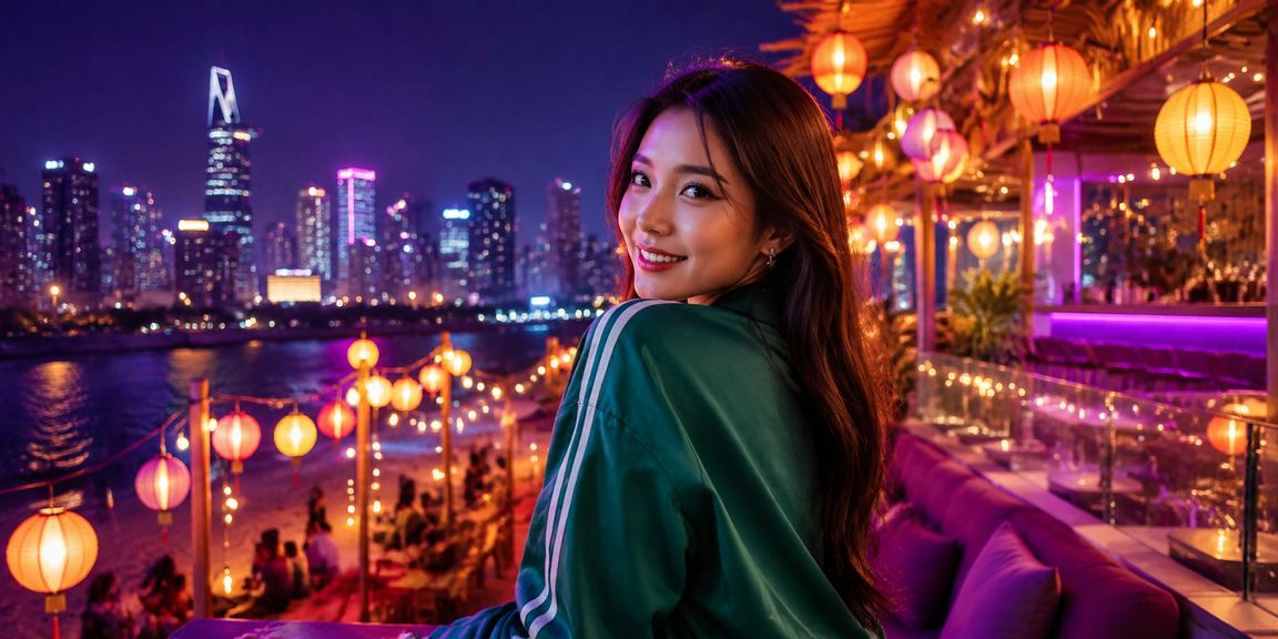 Không khí đêm Sài Gòn với đèn lồng rực rỡ – người chơi nhận thưởng nạp tiền tại 827 trên di động